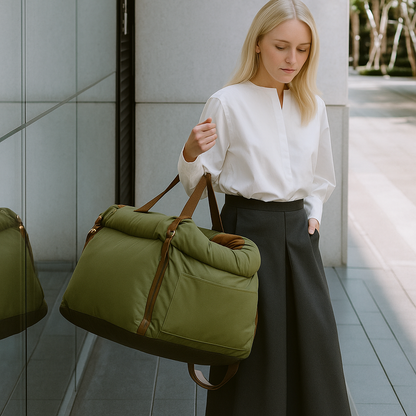 PawMaxi LuxRide™ – Premium Faux Leather Car Seat & Bed for Pets