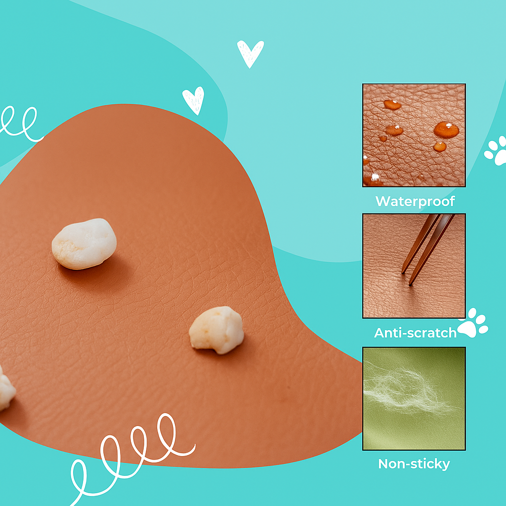 PawMaxi LuxRide™ – Premium Faux Leather Car Seat & Bed for Pets